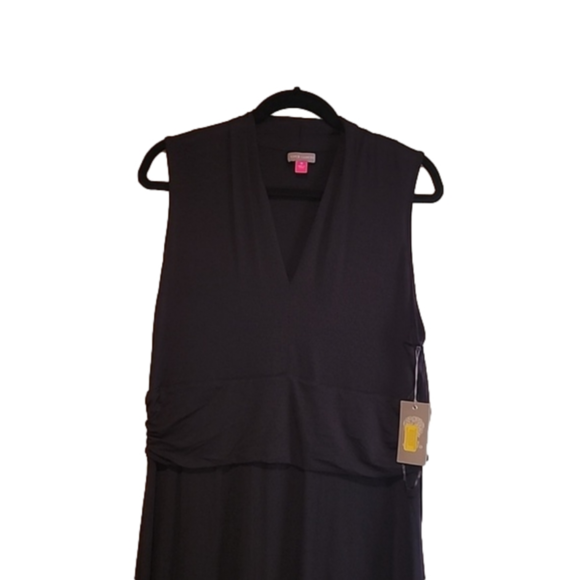 NWT 🖤Black Sleeveless Vince Camuto Knit Maxi Dress 1X - Picture 2 of 8